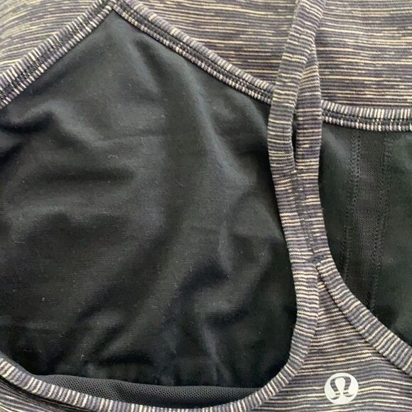 Lululemon Power Y Tank Gray Tan Straps Size 10 - Picture 11 of 11